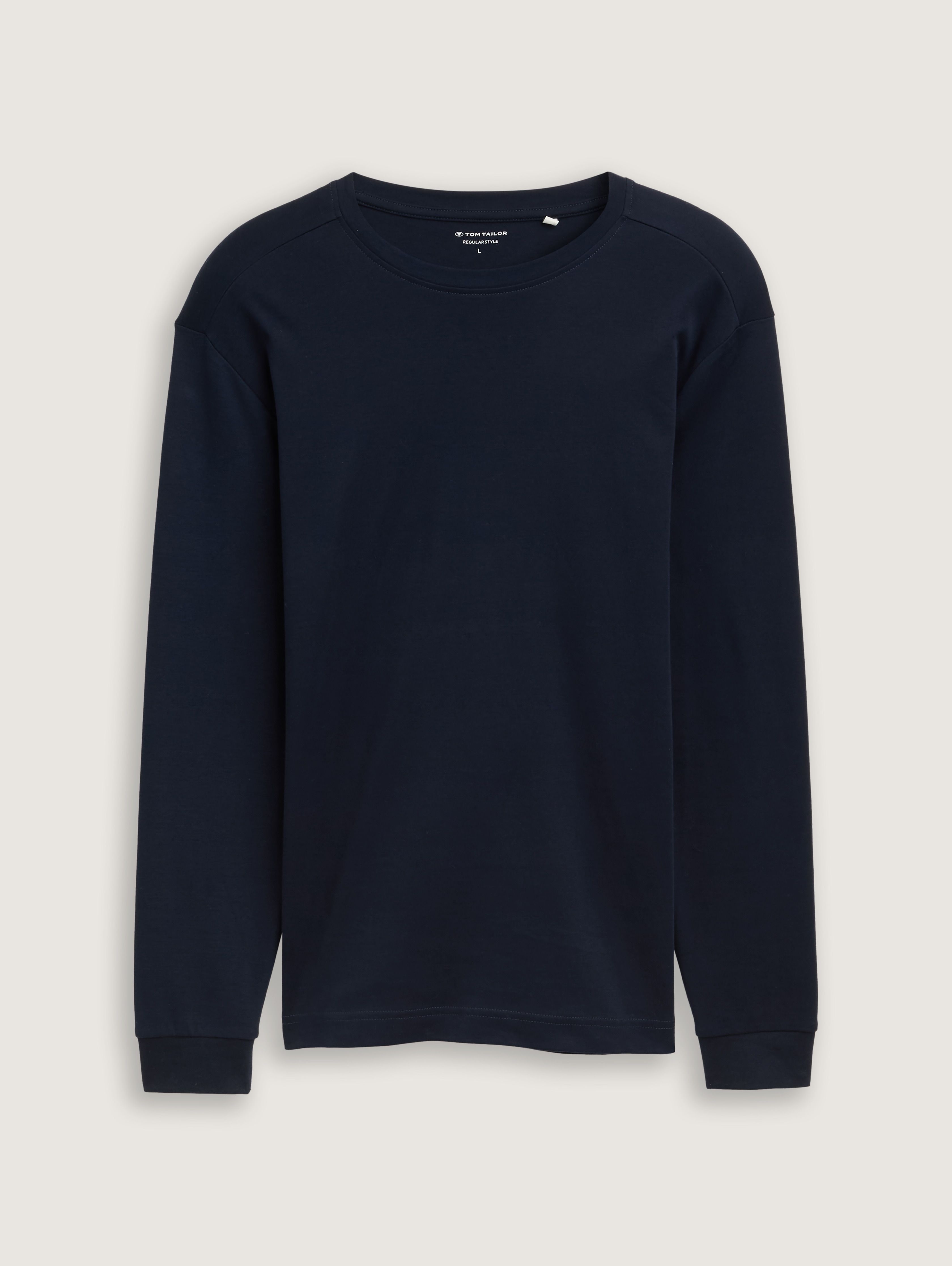 RELAXED BOXY LONG-SLEEVED T-SHIRT - LIGHT GREEN
