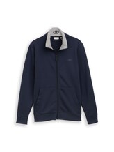 Nicht ausgewählt, Sweatjacke mit Stehkragen von , blau