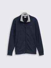Sweat zippé avec col montant - sky captain blue - Vue de face du produit