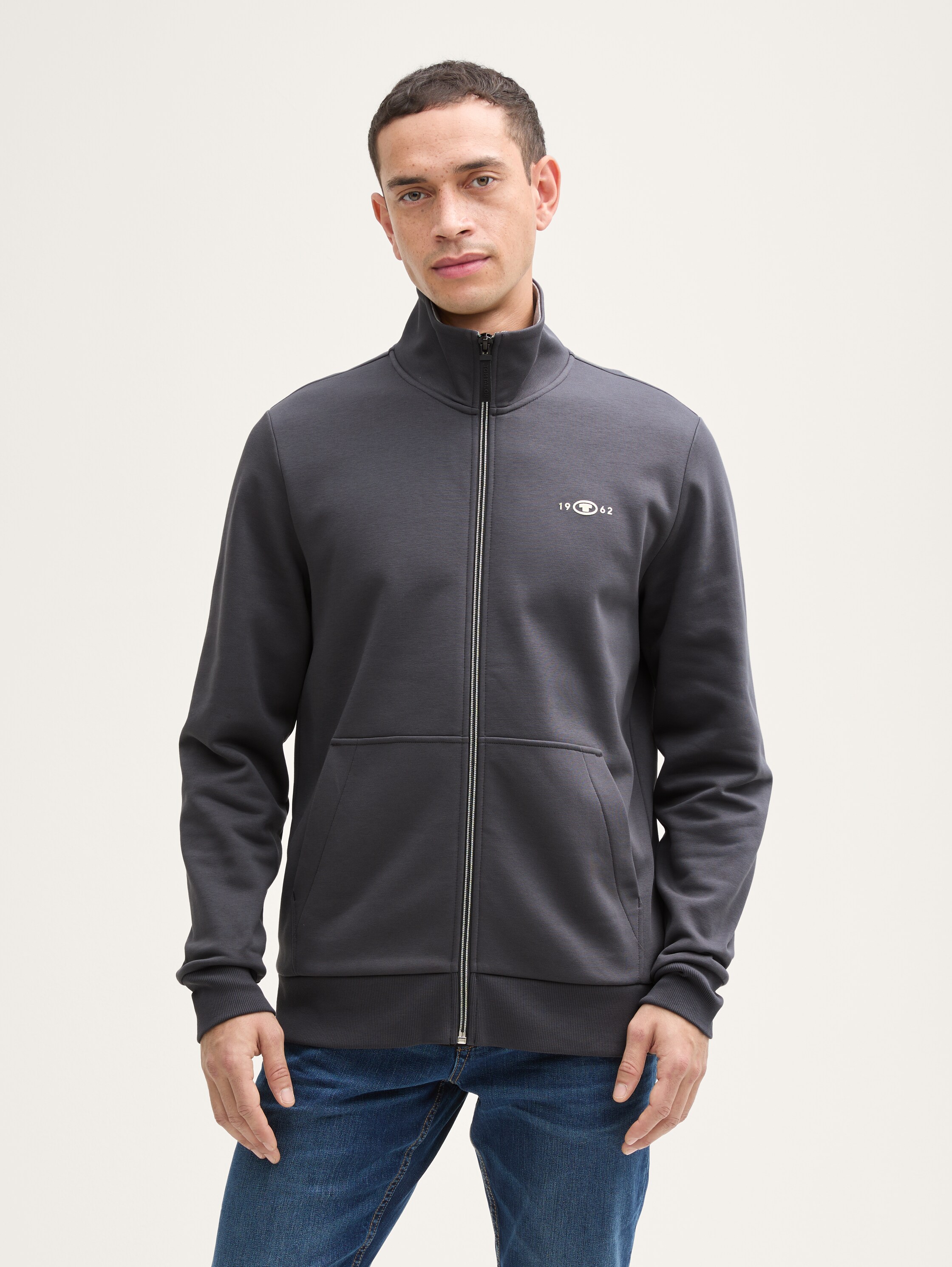 Sweatjacke mit Stehkragen - 2