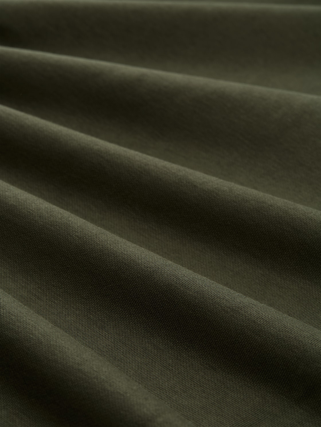 Sweatjacke mit Stehkragen - Deep Forest Green - Material-Ansicht