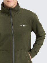 Sweat zippé avec col montant - Deep Forest Green - Vue détaillée du modèle