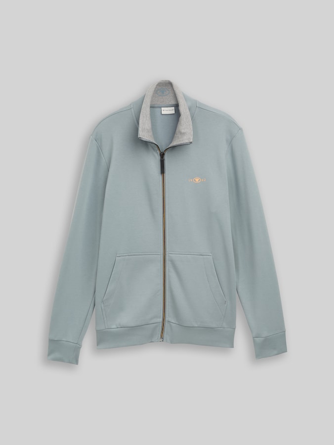 Jacket with stand-up collar by Men, grey mint