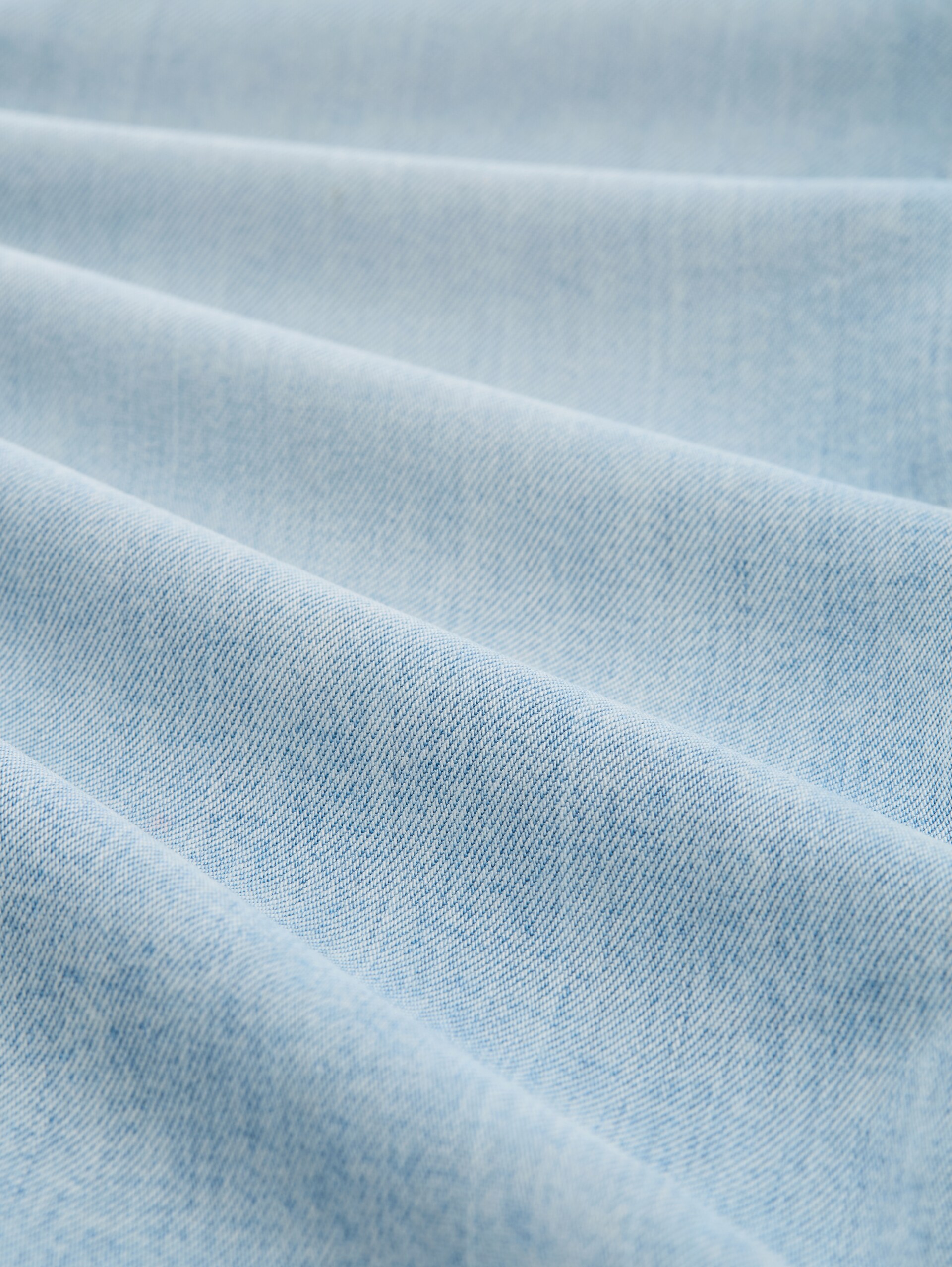TTLINOU WIDE Jeans - Clean Light Stone Blue Denim - Material-Ansicht