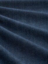 Jeans à jambes larges et taille haute - Clean Dark Stone Blue Denim - Vue de la matière
