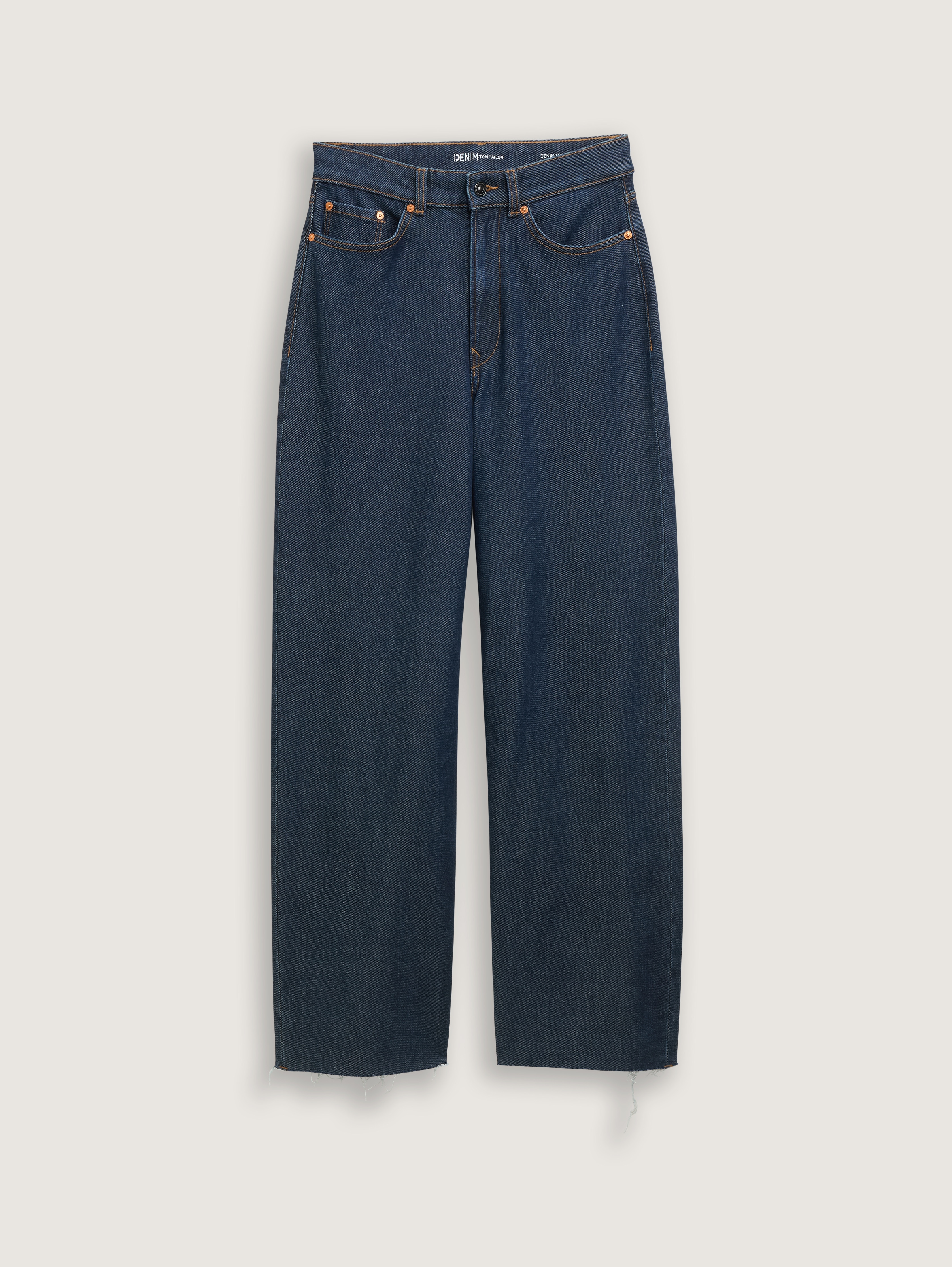 TTLINOU WIDE Jeans von Denim Female, Clean Dark Stone Blue Denim