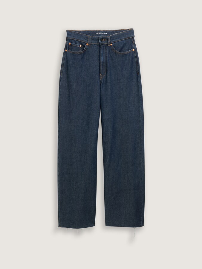 TTLINOU WIDE Jeans von Denim Female, Clean Dark Stone Blue Denim