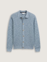Strickjacke mit Kentkragen - mystical blue multicolor