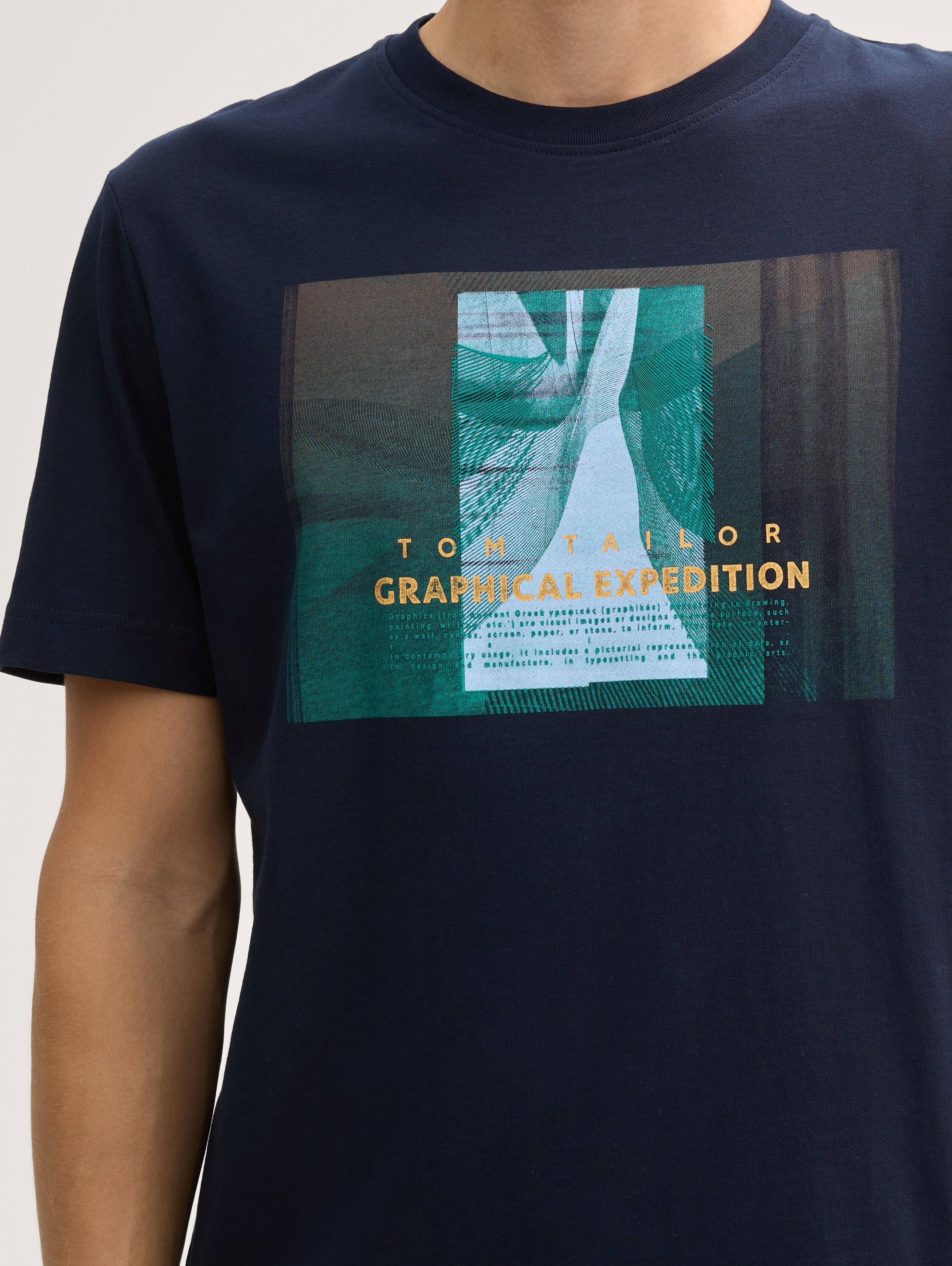 T-Shirt mit Foto-Print - sky_captain_blue_1 - 