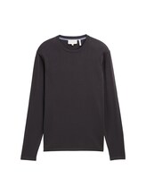 Selected, Softtouch knitted jumper with silk by Tom Tailor, black