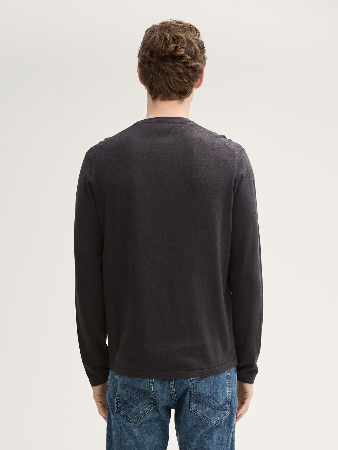 Softtouch Strickpullover mit Seide - Tarmac Grey