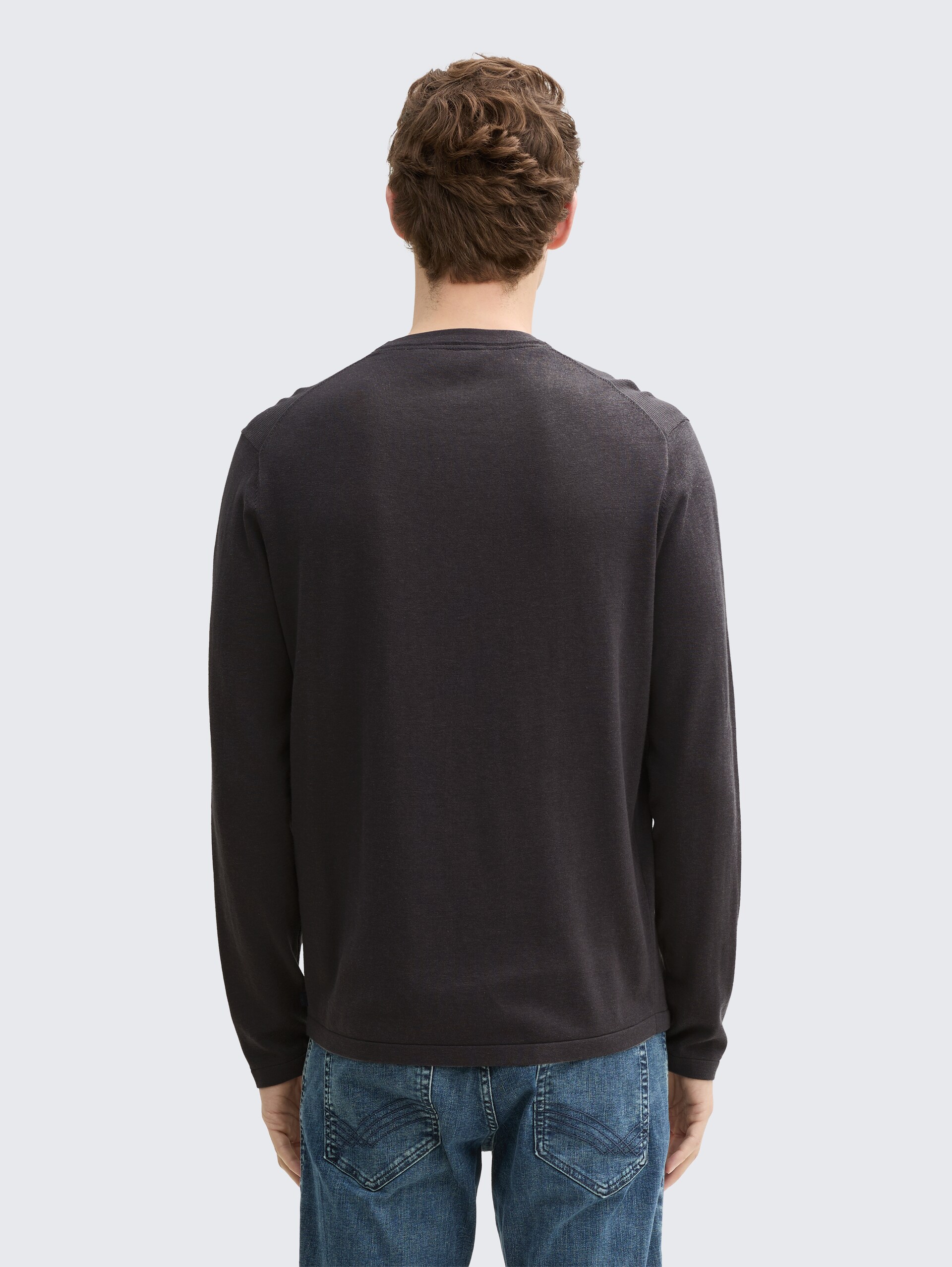 Softtouch Strickpullover mit Seide - Tarmac Grey