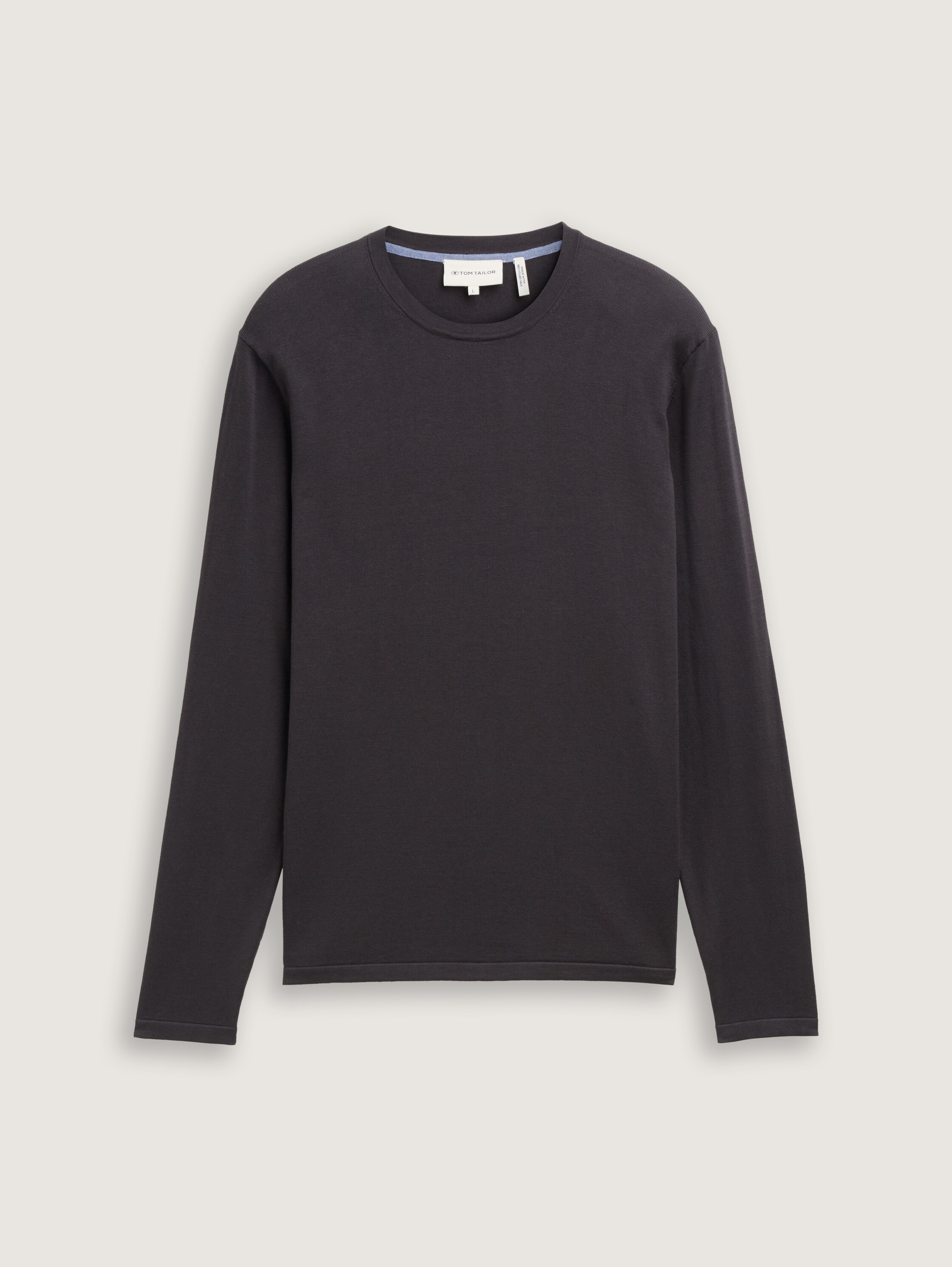 Softtouch knitted jumper with silk - tarmac_grey - 