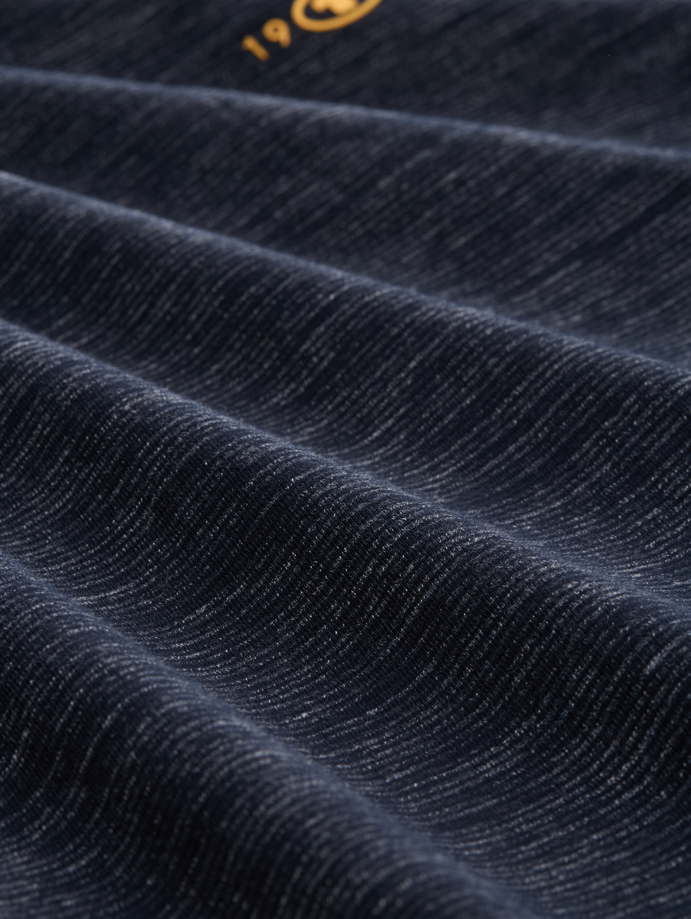 T-shirt à manches longues Snood avec poche poitrine - sky captain blue stripy inject - Vue de la matière