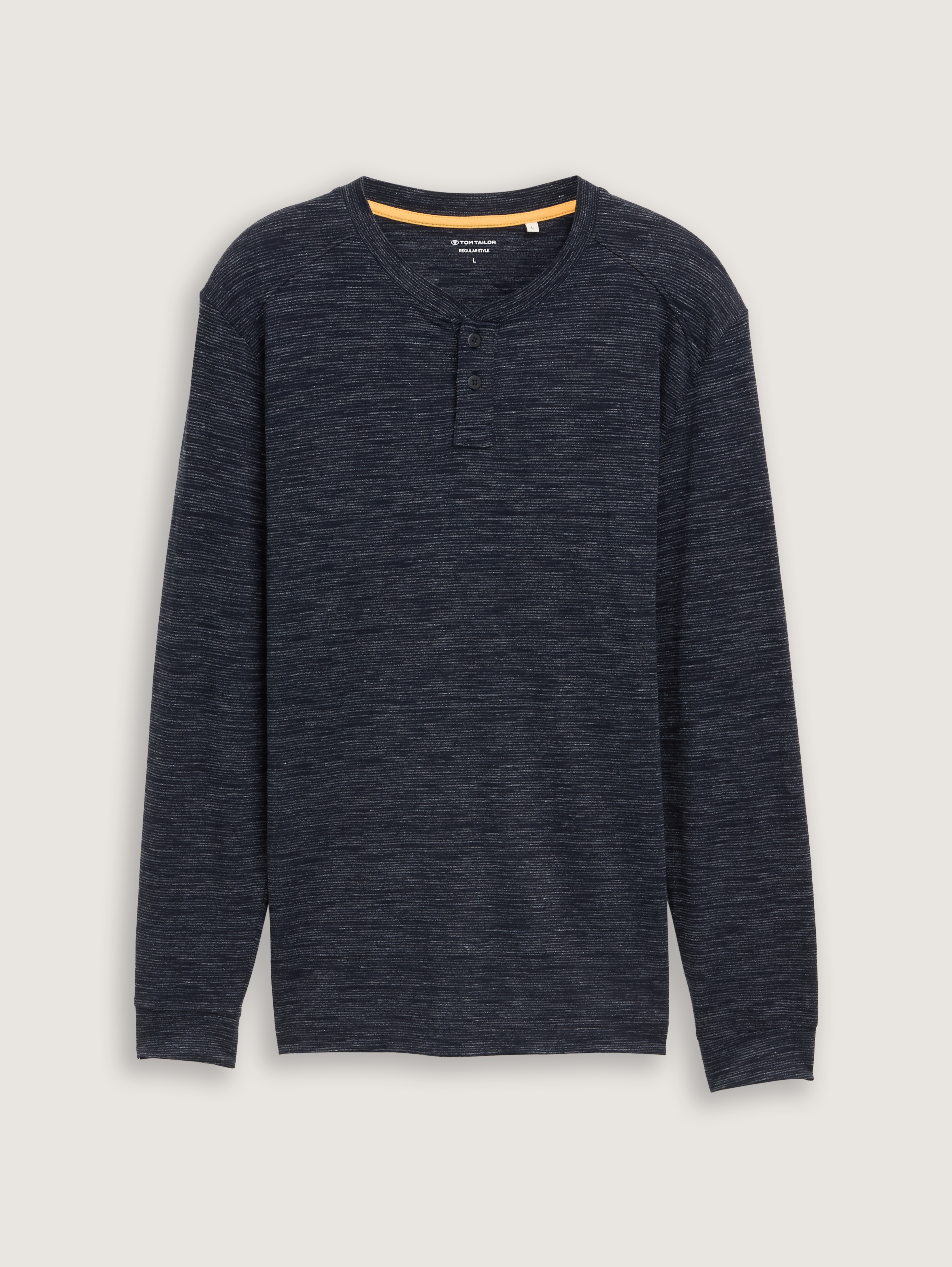 Relaxed long sleeve shirt with structure by Tom Tailor
