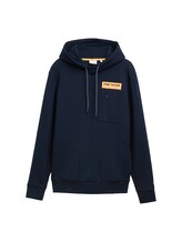 Ausgewählt, Hoodie Sweatshirt mit Taschen von Tom Tailor, blau