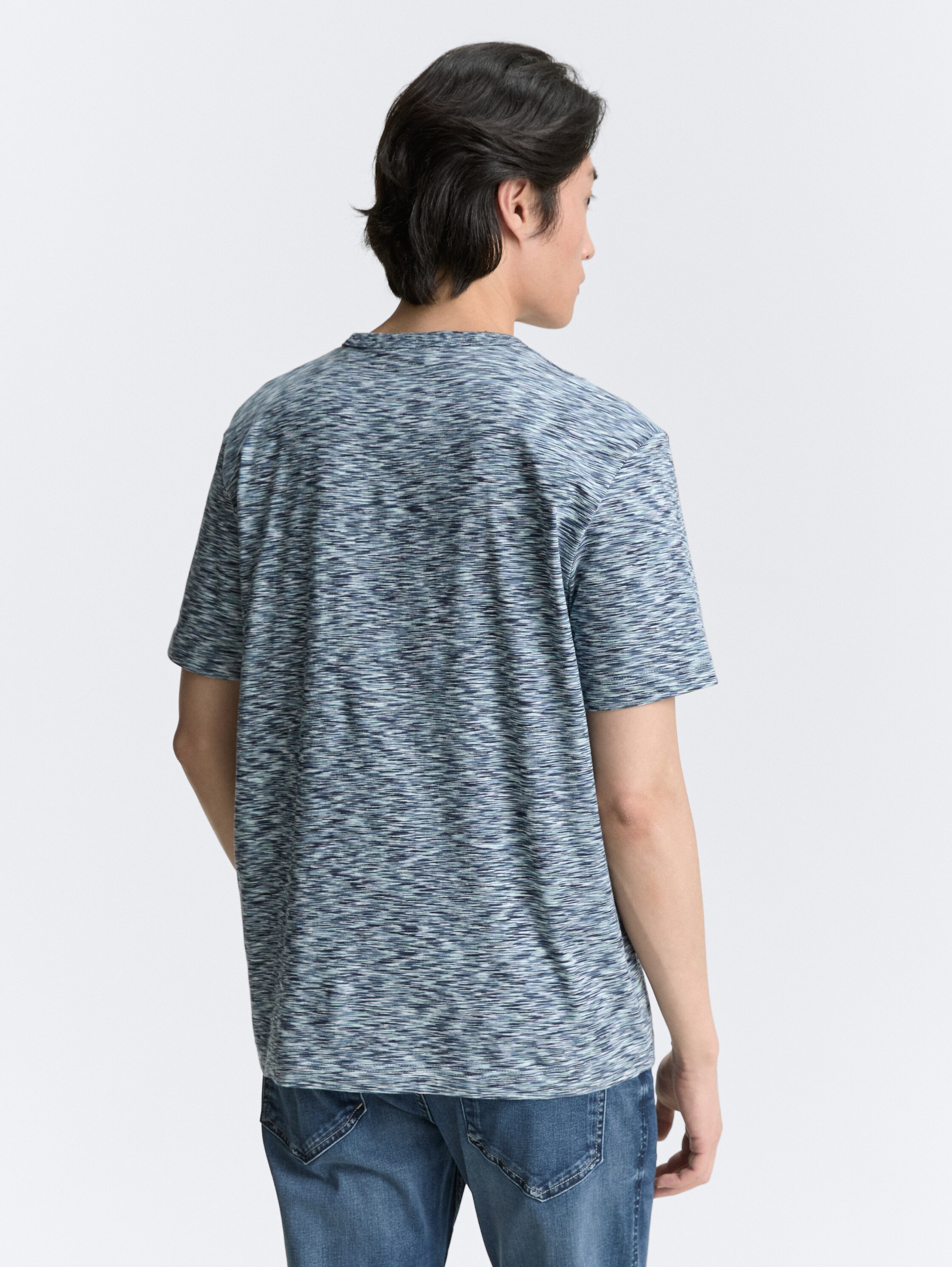 T-Shirt in Melange-Optik - 3