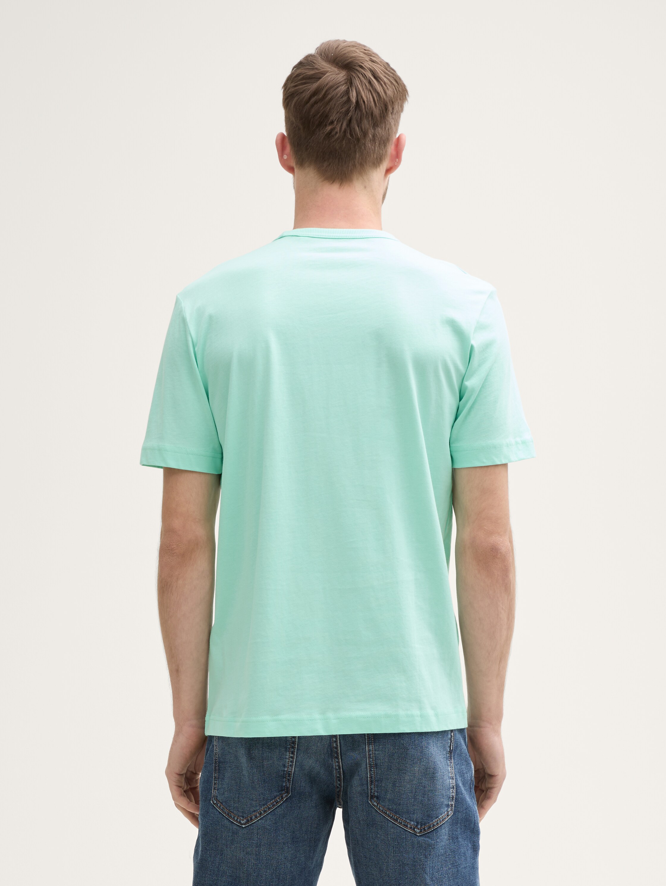 T-Shirt mit Brusttasche - bright_mint_green - 