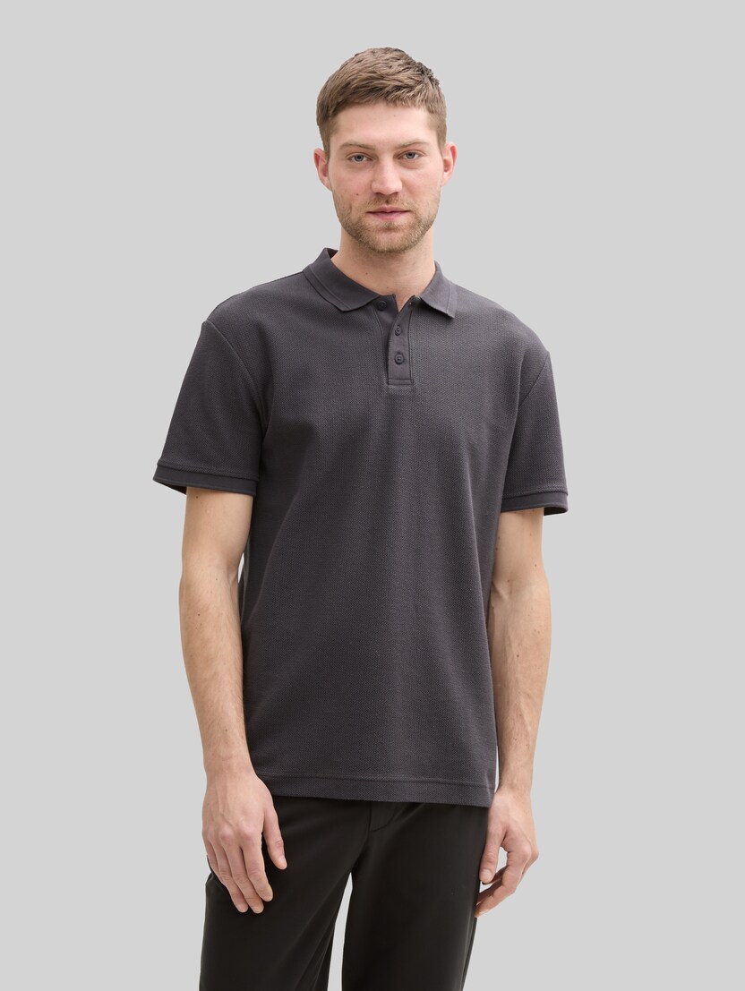Jersey Poloshirt aus Baumwolle von Men, Tarmac Grey