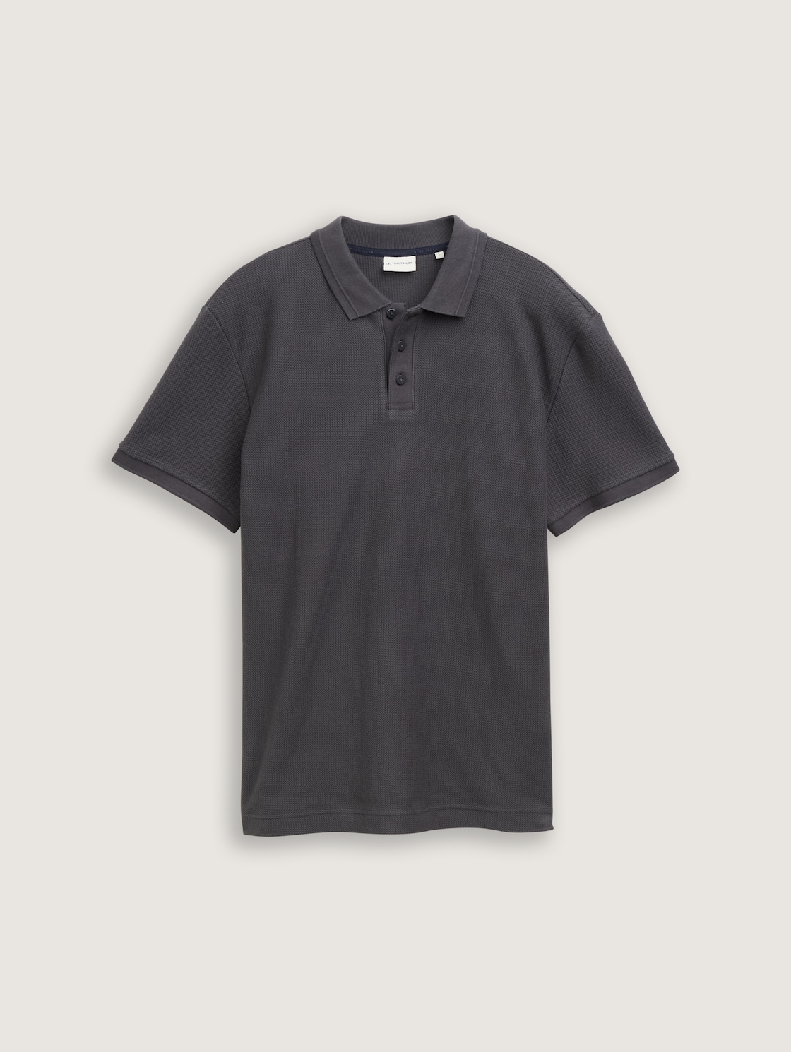 Jersey Poloshirt aus Baumwolle - Tarmac Grey