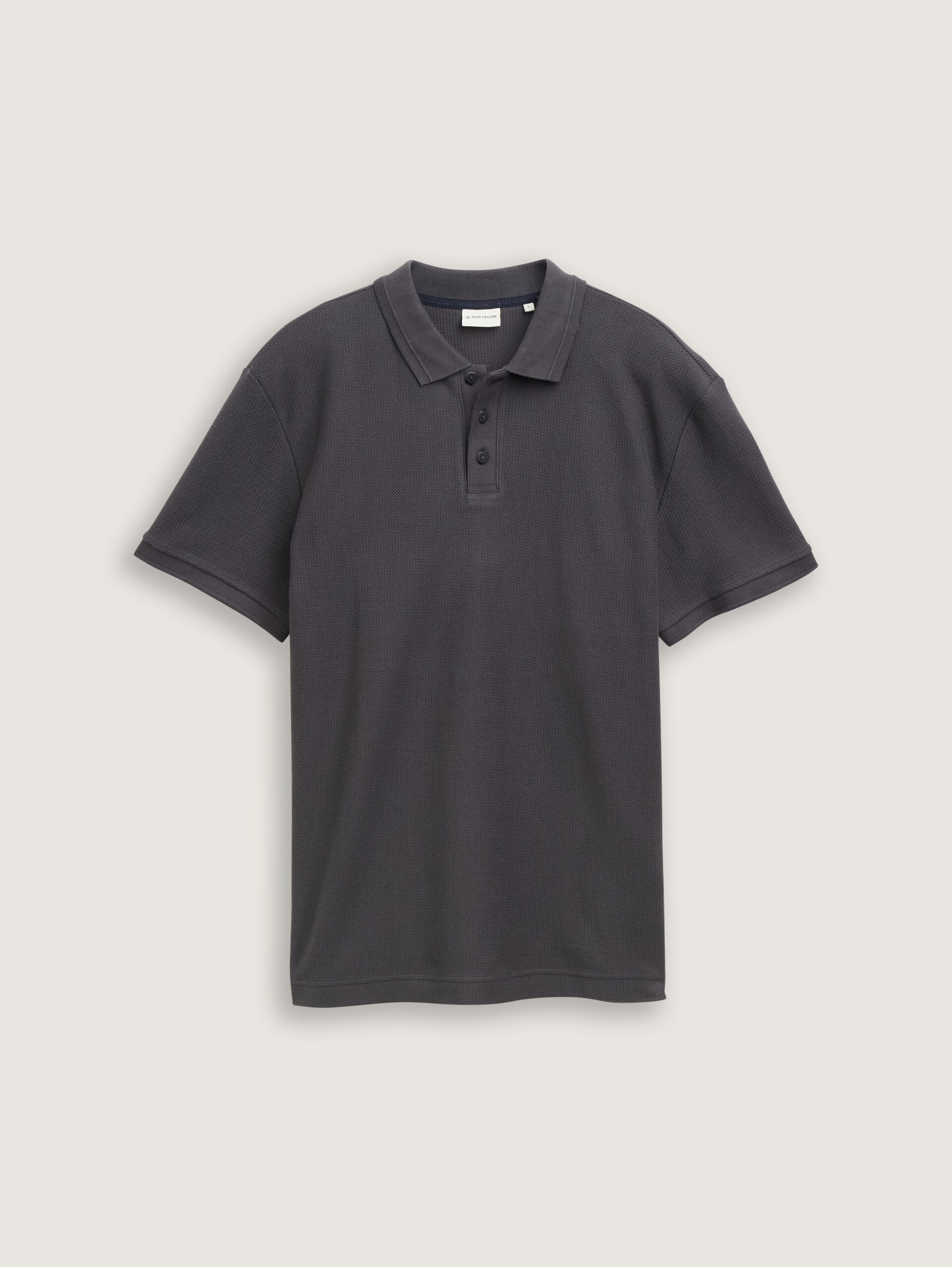 Jersey poloshirt van katoen - Tarmac Grey