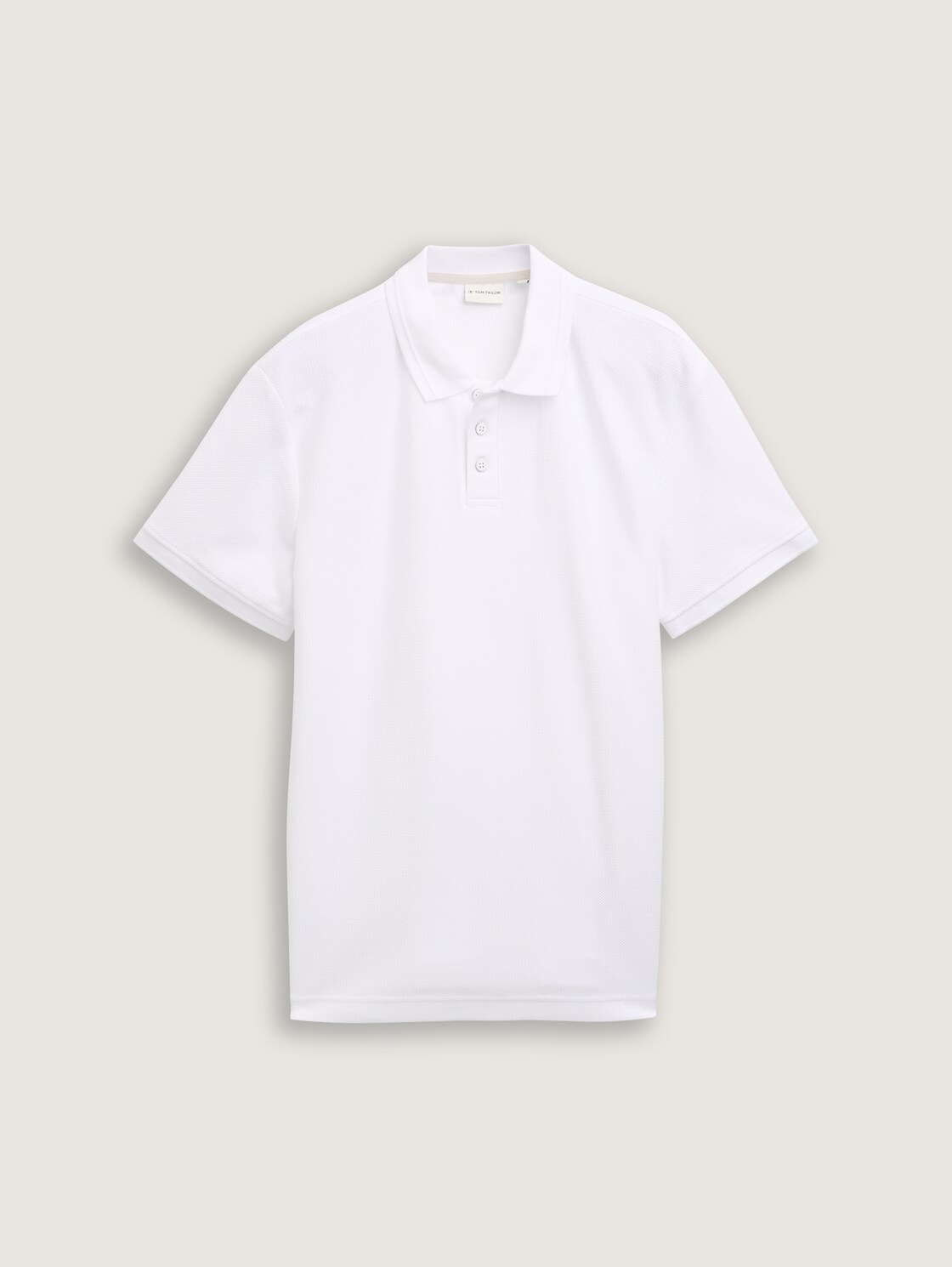 Jersey Poloshirt aus Baumwolle - White