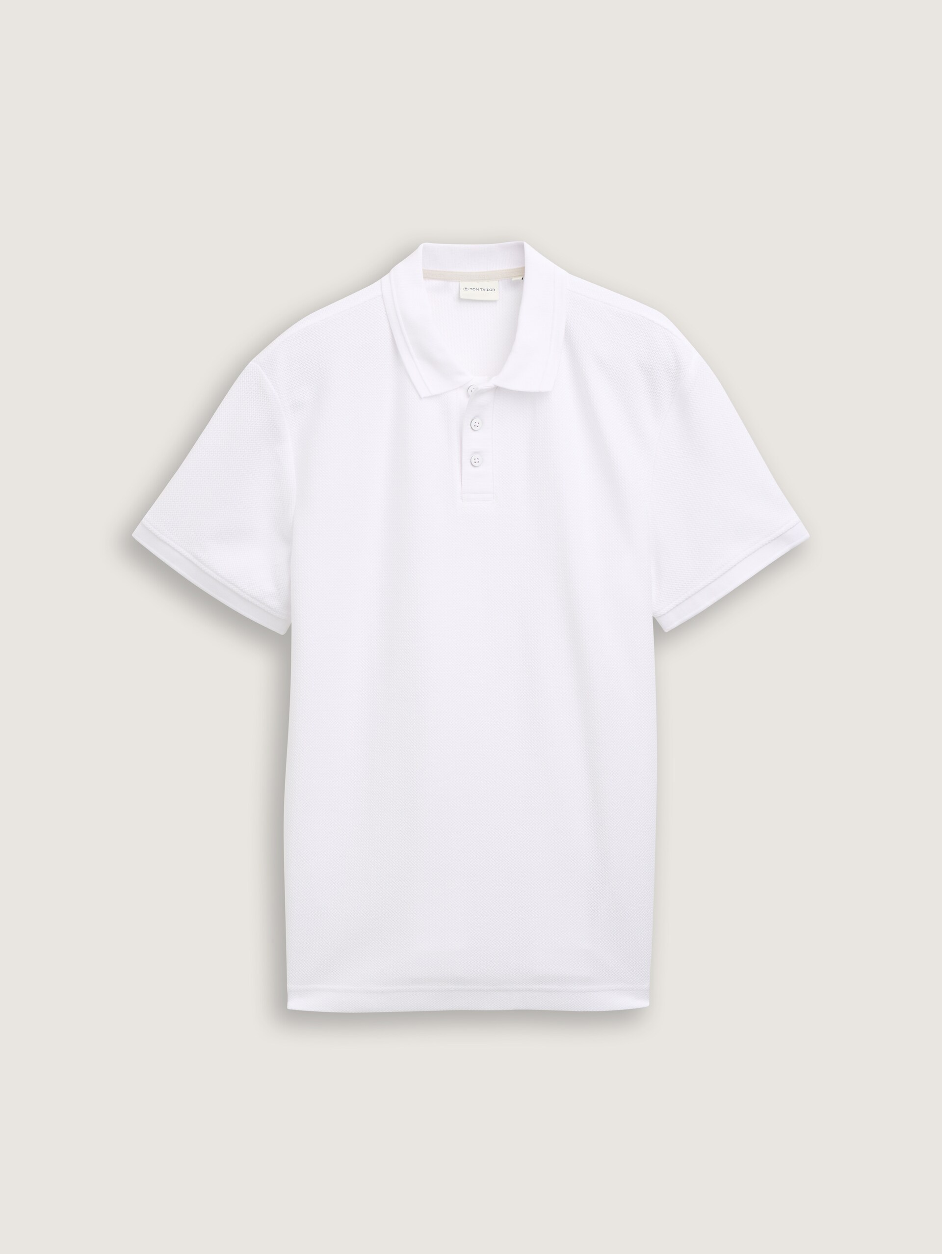 Jersey poloshirt van katoen - White