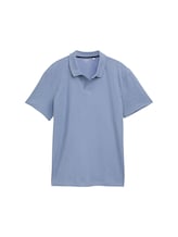 Selected, Ribbed polo shirt with stretch by Tom Tailor, blue