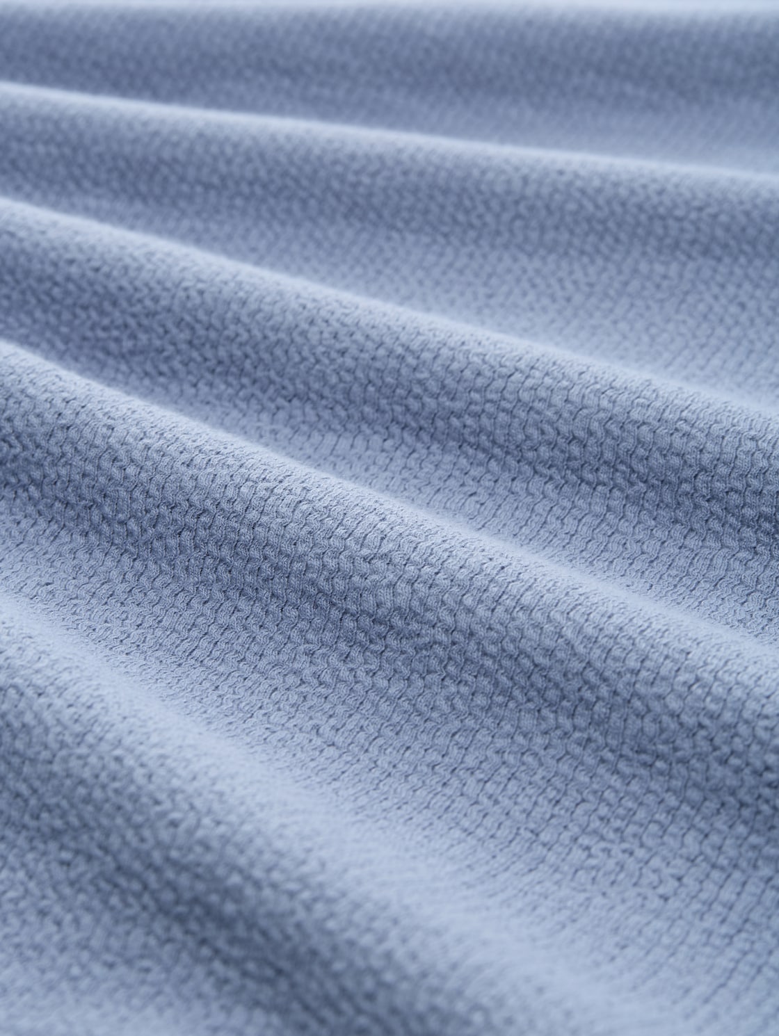 Ripp Poloshirt mit Stretch-Anteil - dove blue