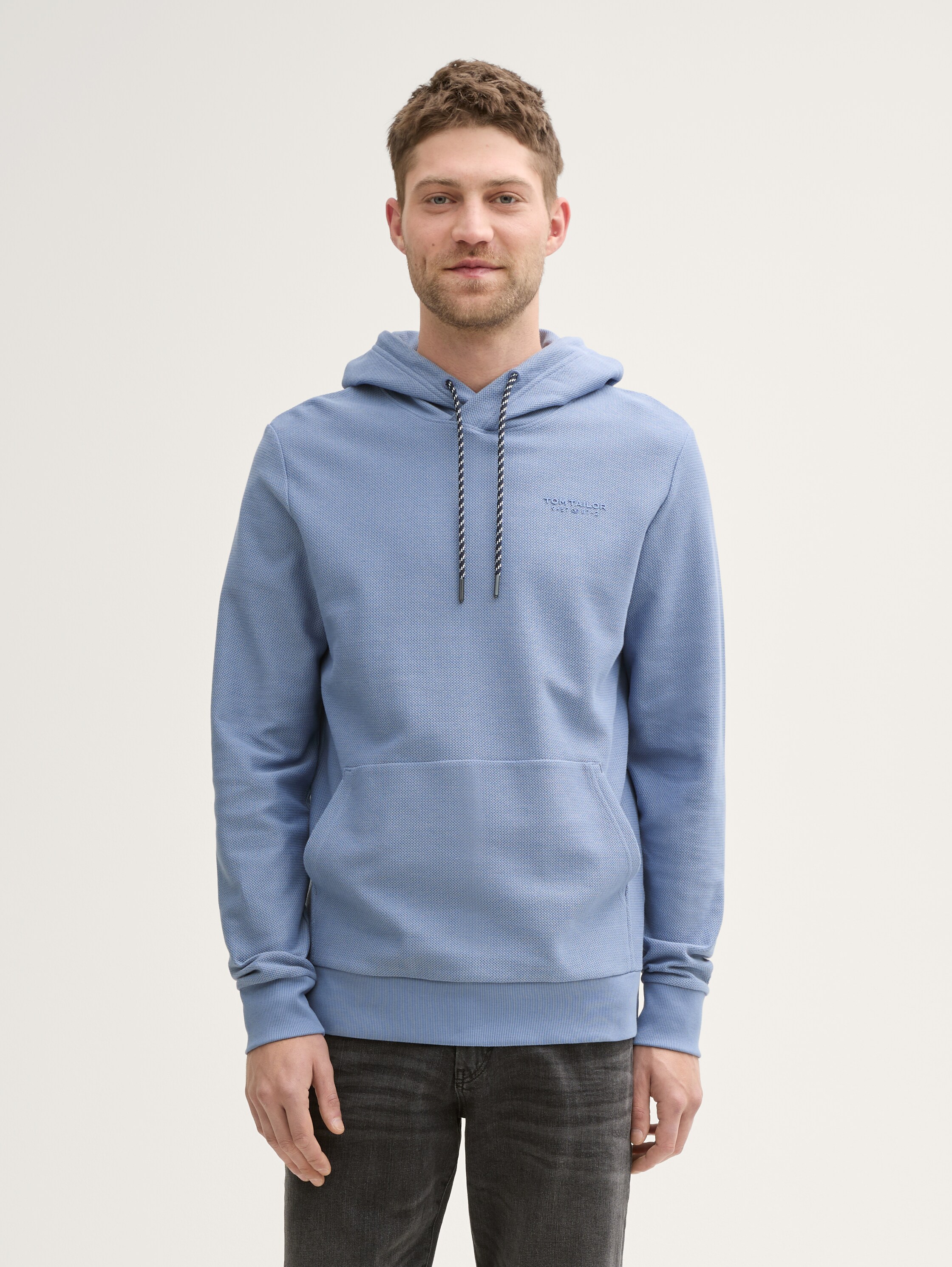 Hoodie Sweatshirt aus Baumwolle - dove_blue - 