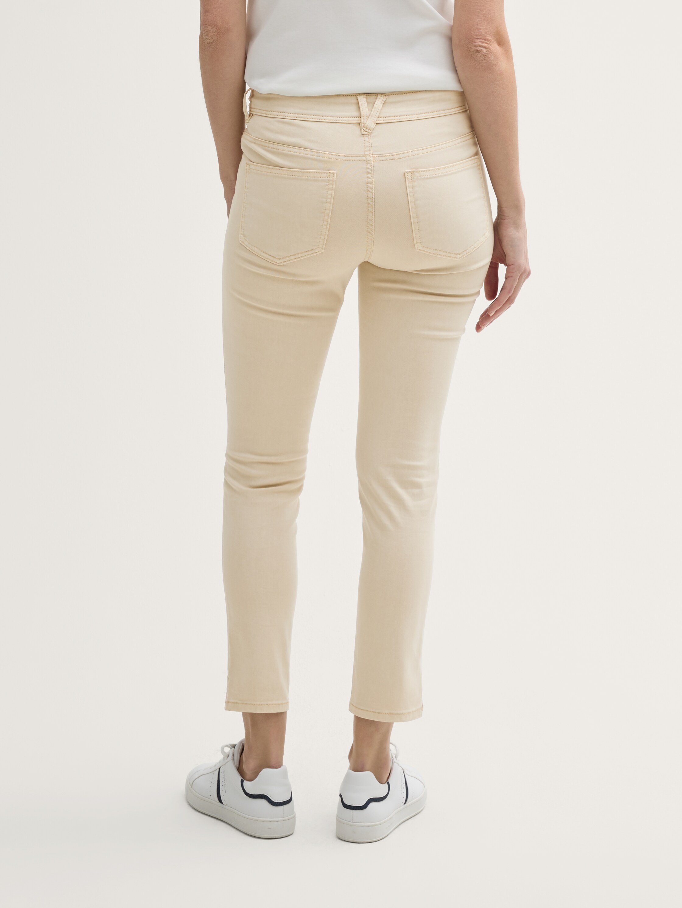 TTALEXA SKINNY Jeans mit Knopfleiste - champagne - 