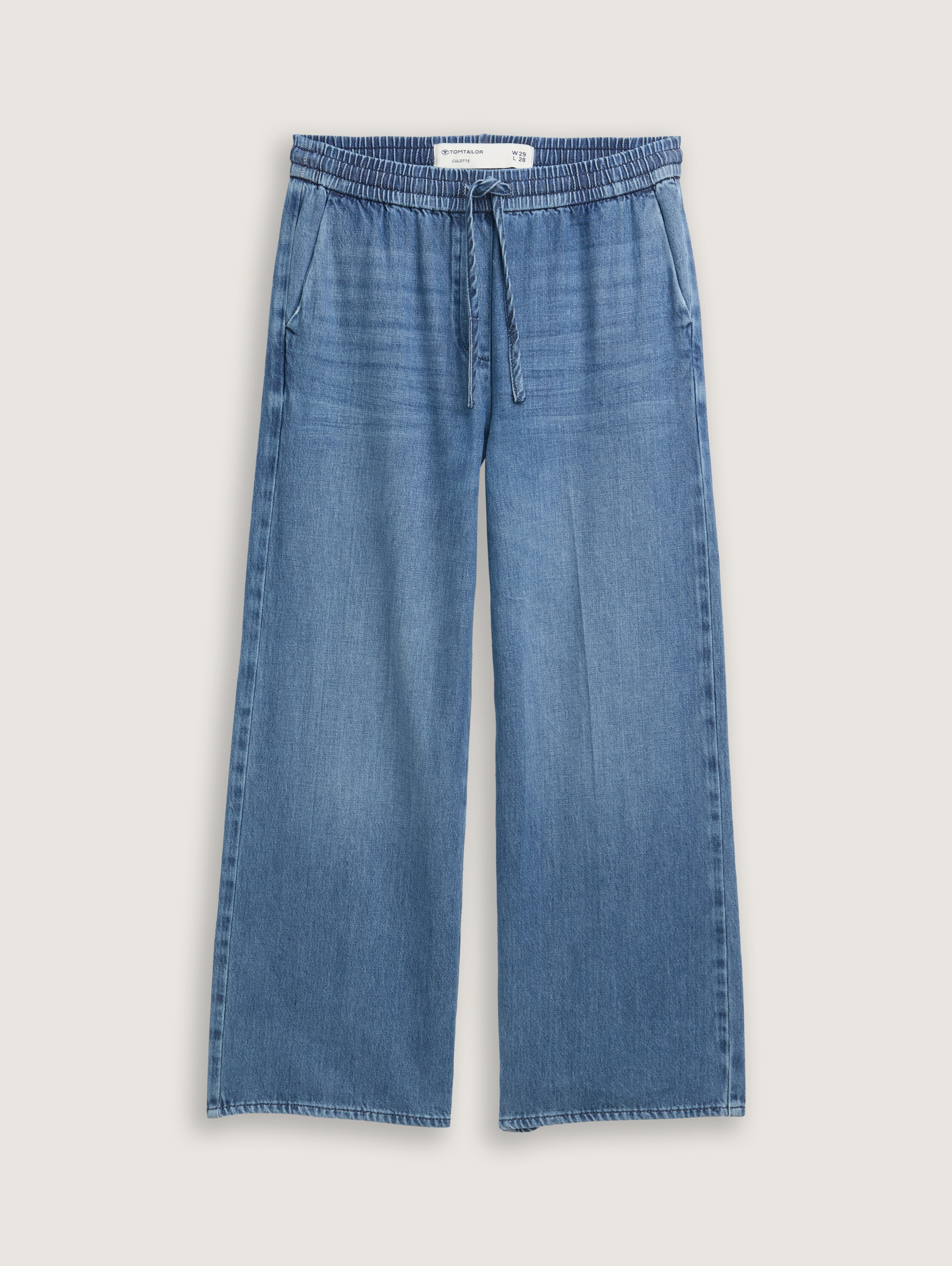 High Waist Culotte Jeans - blau - Vorder-Produkt-Ansicht