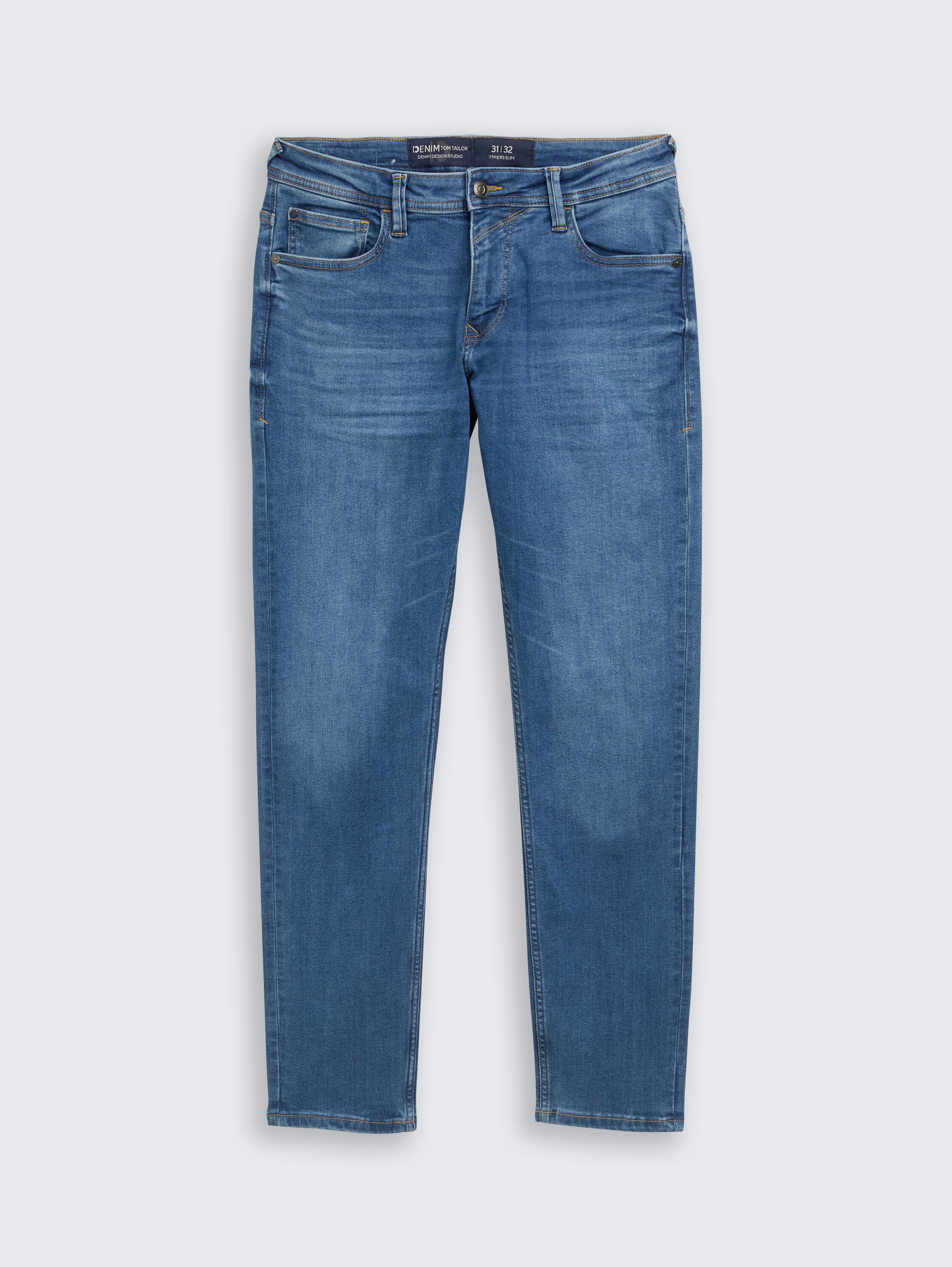 TTPIERS SLIM Jeans - used_mid_stone_blue_denim - 