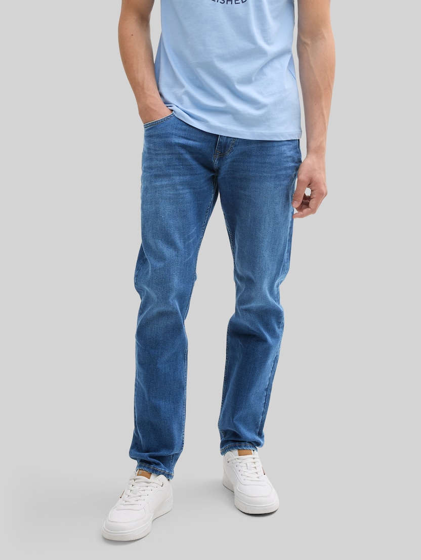 TTPIERS SLIM-jeans door Denim Male, Used Mid Stone Blue Denim