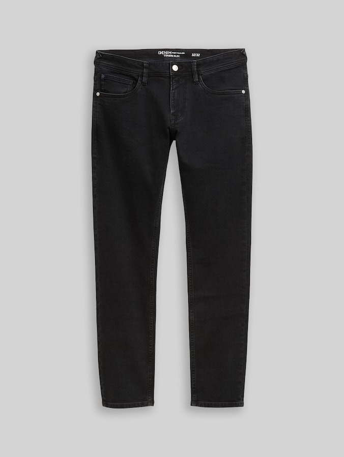 TTPIERS SLIM jeans by Denim Male, dark stone black black denim