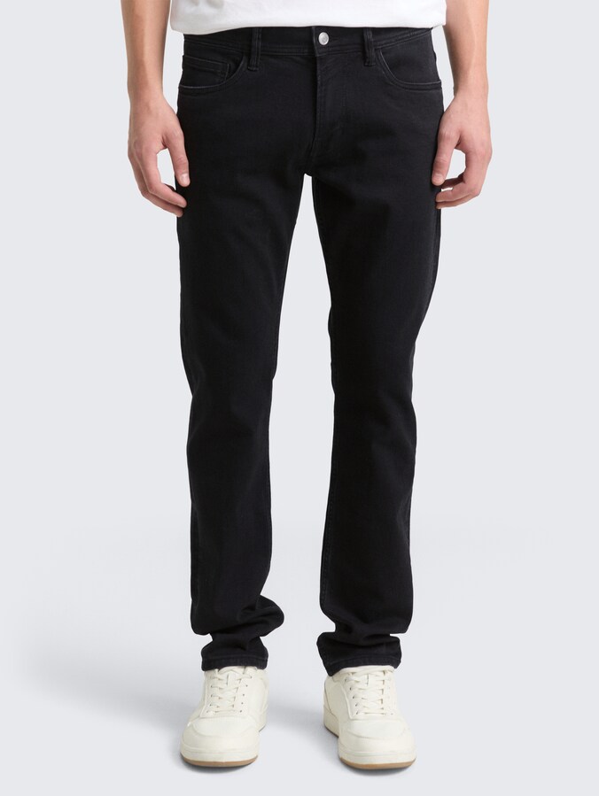 TTPIERS SLIM-jeans door Denim Male, dark stone black black denim