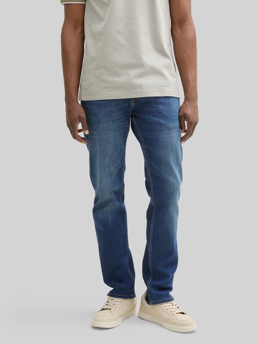 TTAEDAN STRAIGHT-jeans door Denim Male, Used Dark Stone Blue Denim
