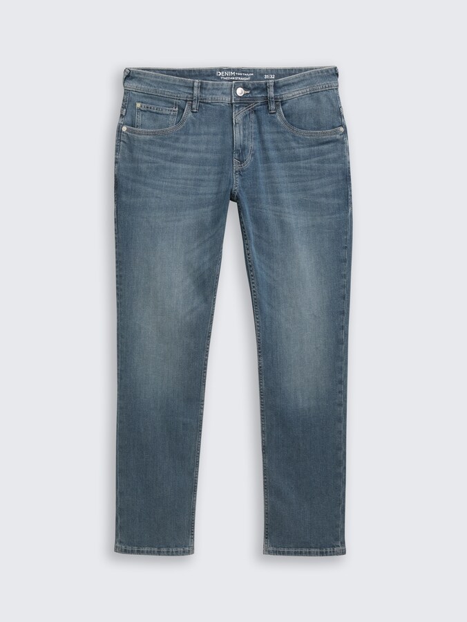 TTAEDAN STRAIGHT Jeans von Denim Male, mid stone blue grey denim