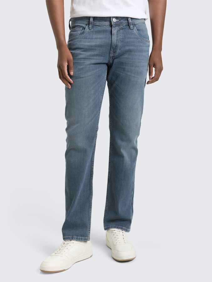 TTAEDAN STRAIGHT Jeans von Denim Male, mid stone blue grey denim