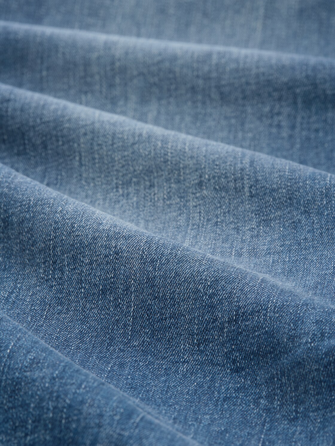 TTAEDAN STRAIGHT Jeans mit Stretch - Used Mid Stone Blue Denim - Material-Ansicht