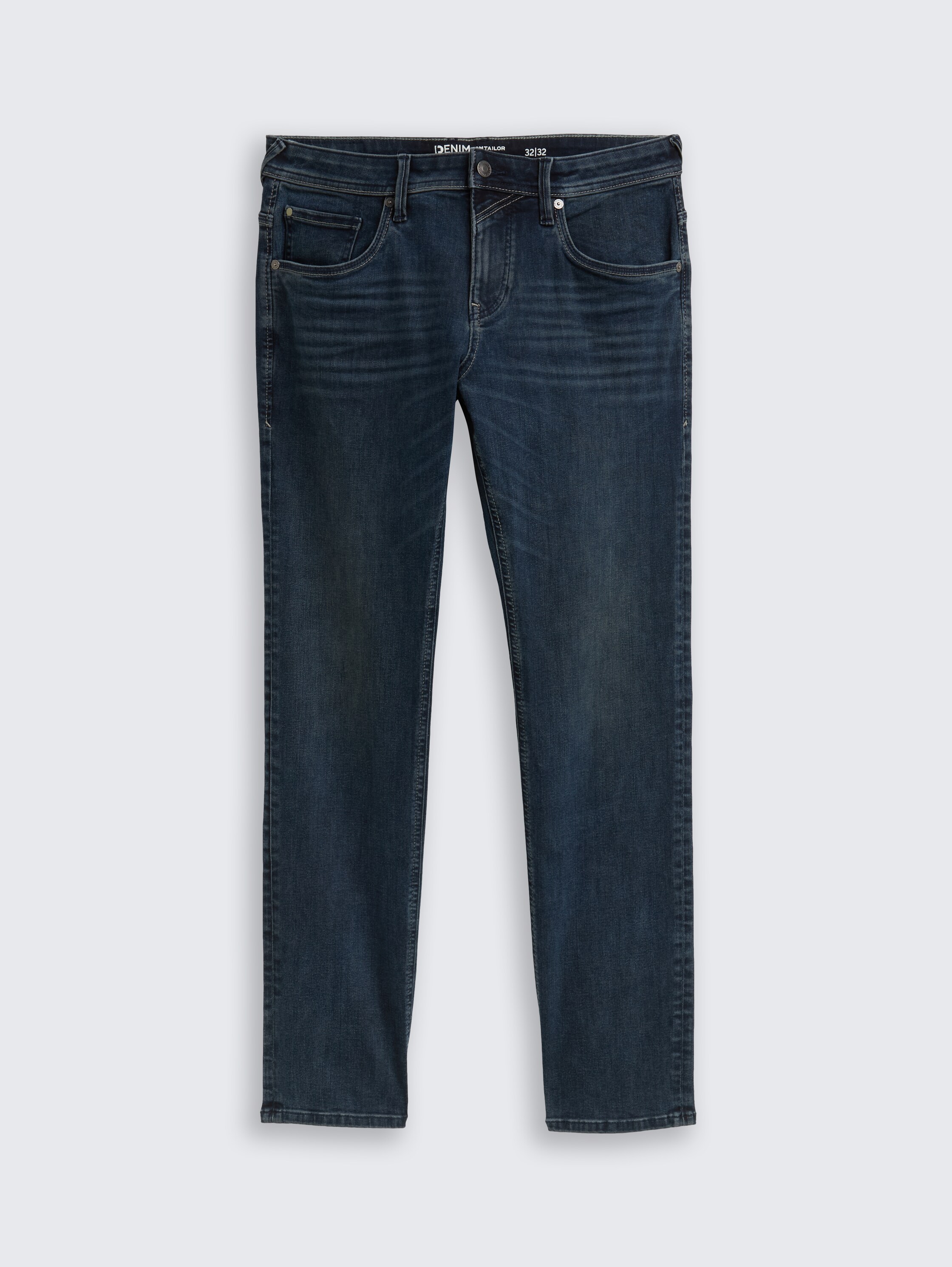 TTAEDAN STRAIGHT Jeans mit Stretch - dark_stone_blue_black_denim - 