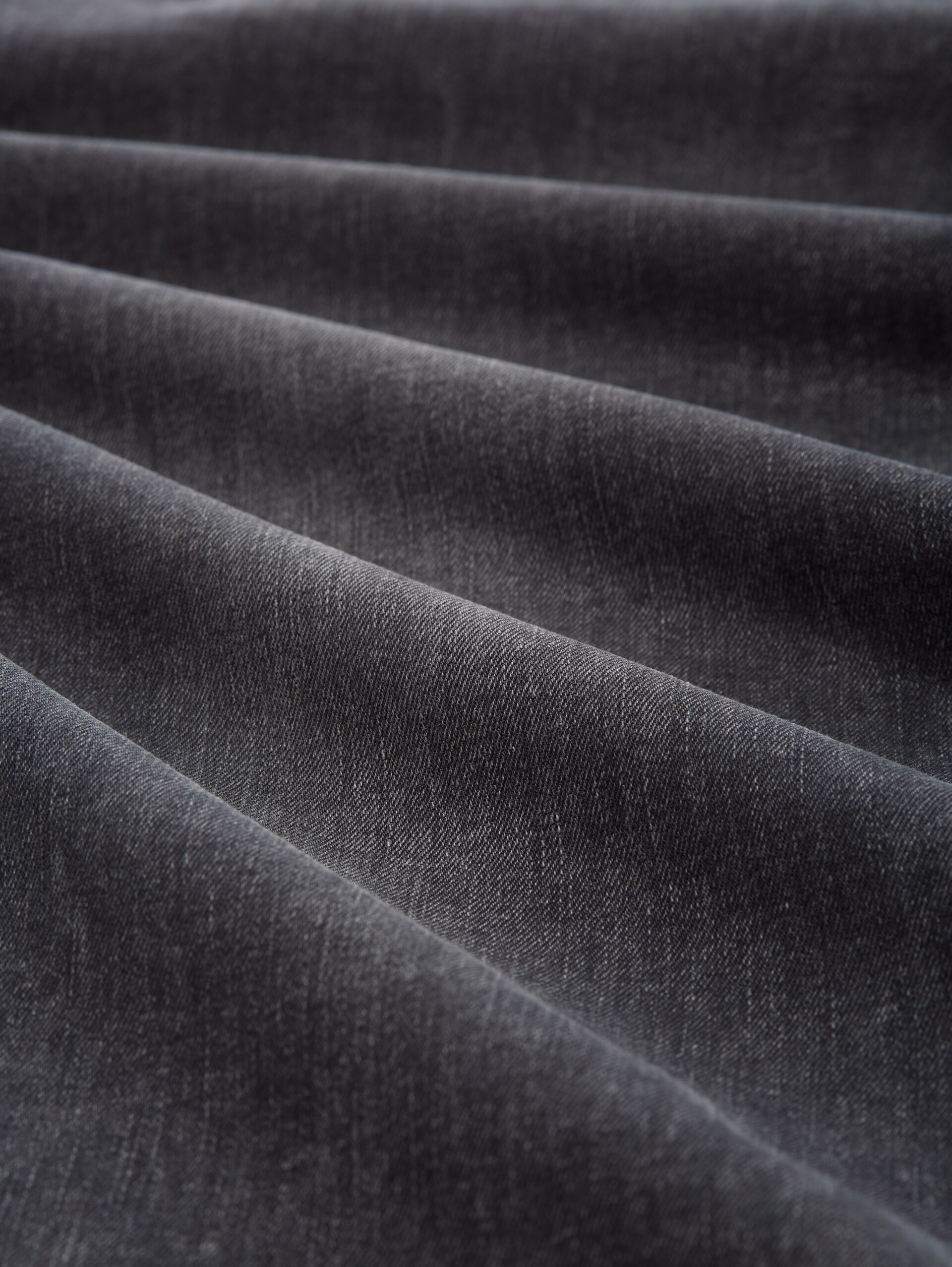 TTAEDAN STRAIGHT Jeans with Stretch - used dark stone grey denim - Material view