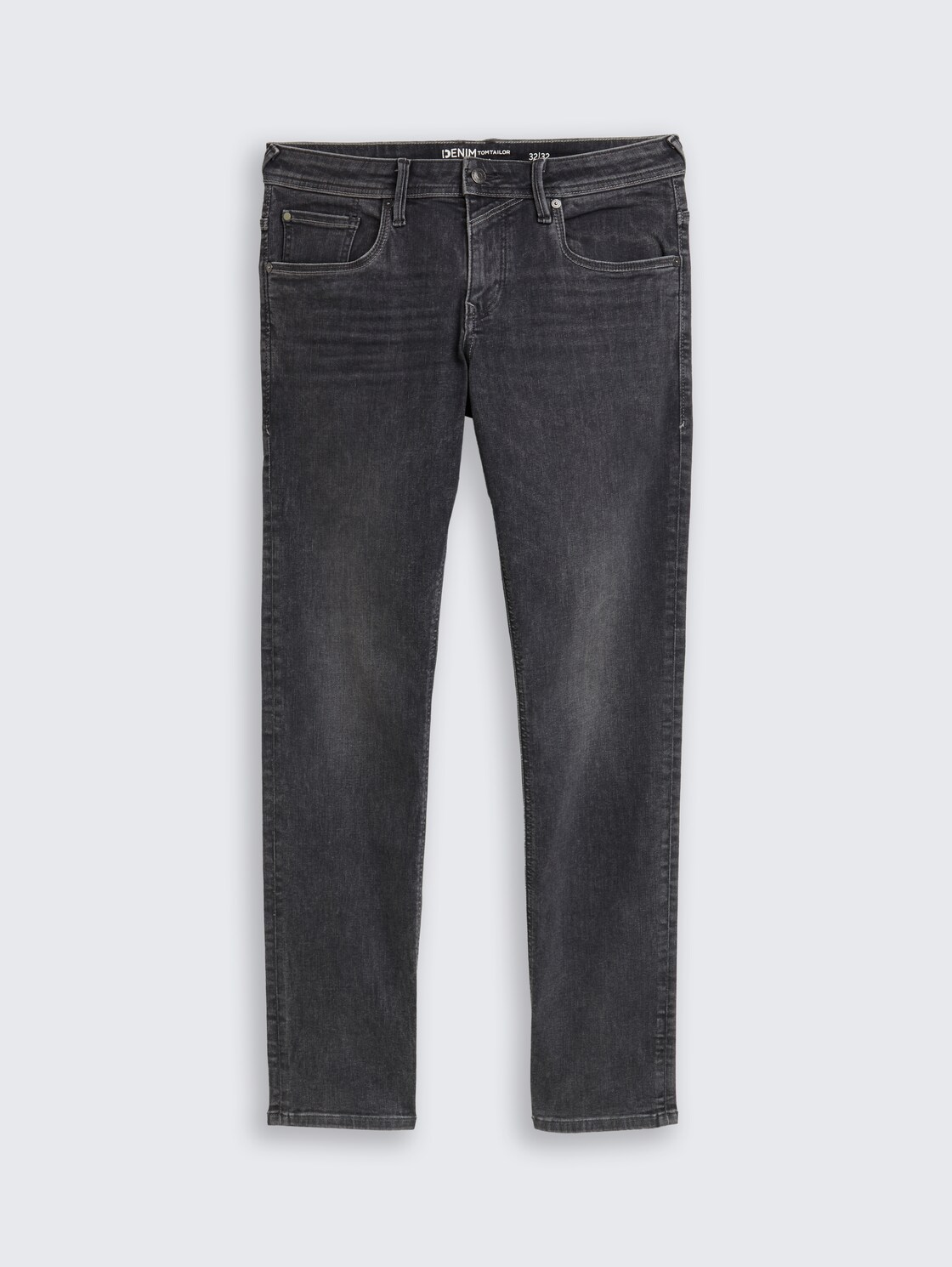 TTAEDAN STRAIGHT Jeans mit Stretch - used dark stone grey denim - Vorder-Produkt-Ansicht