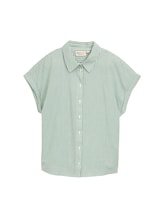 Niet geselecteerd, Losvallende blouse met streeppatroon door , groen