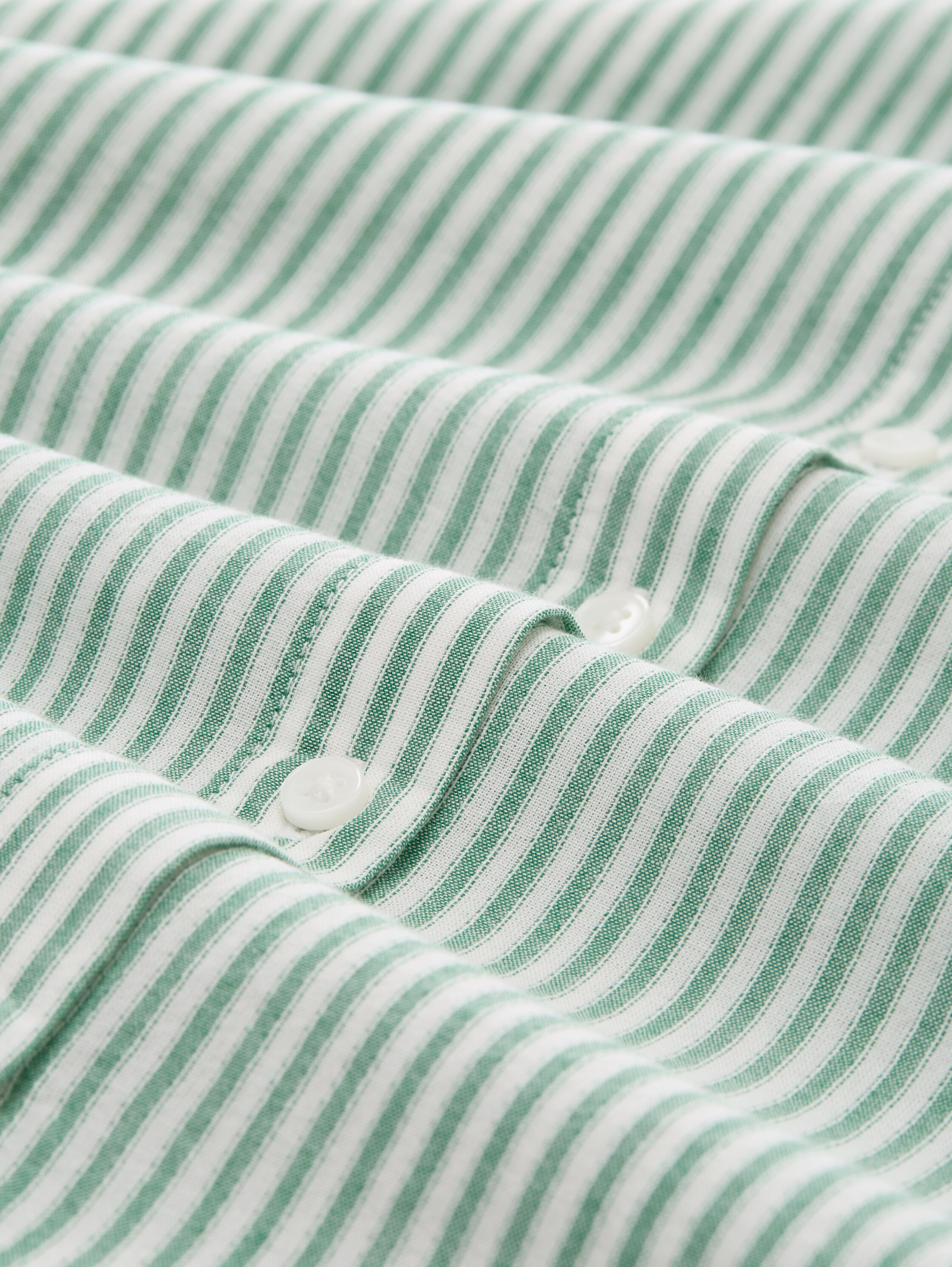 Loose Fit Bluse mit Streifenmuster - white_green_vertical_stripe - 