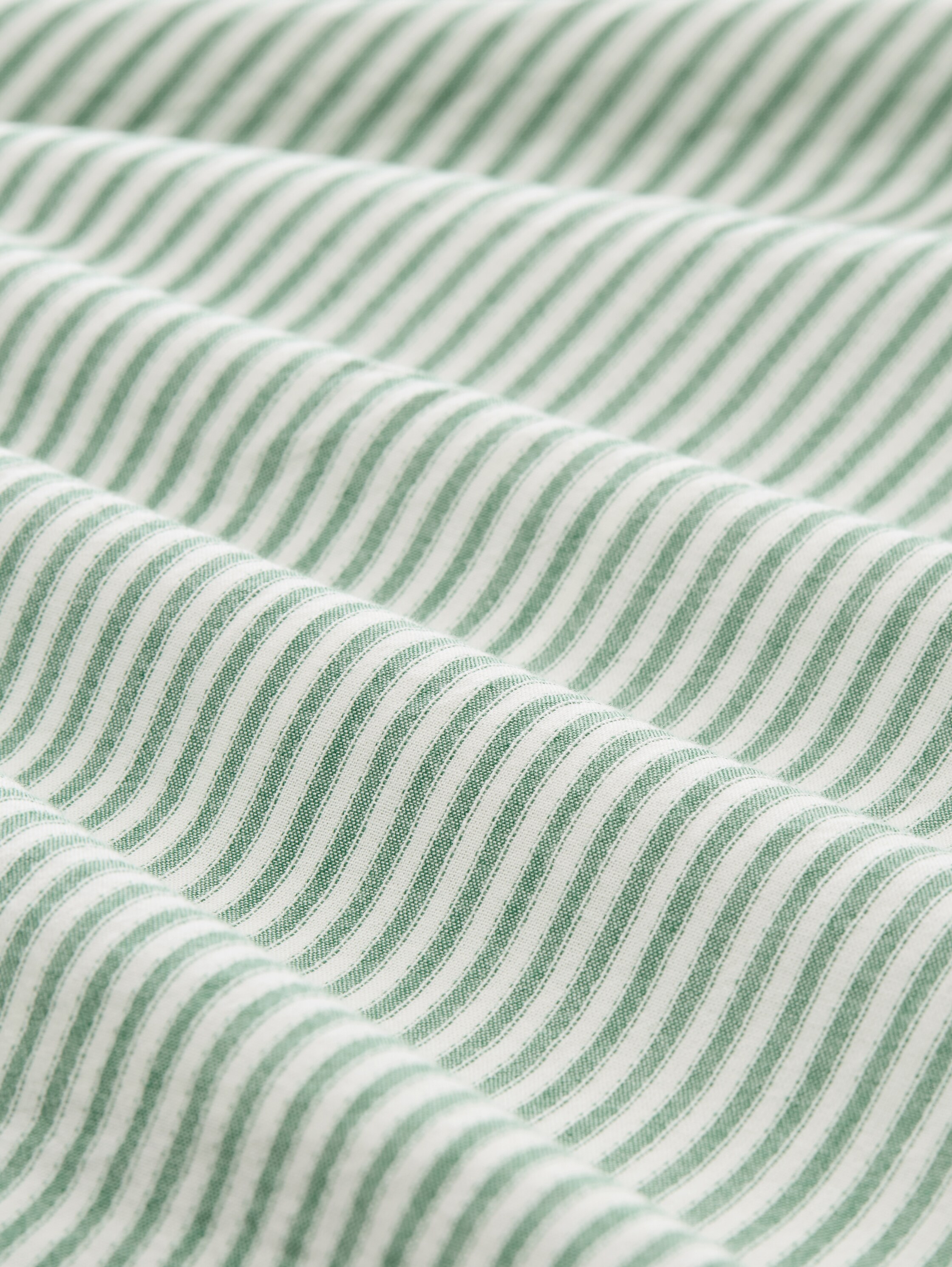 Mini-Blusenkleid mit Streifenmuster - white_green_vertical_stripe - 