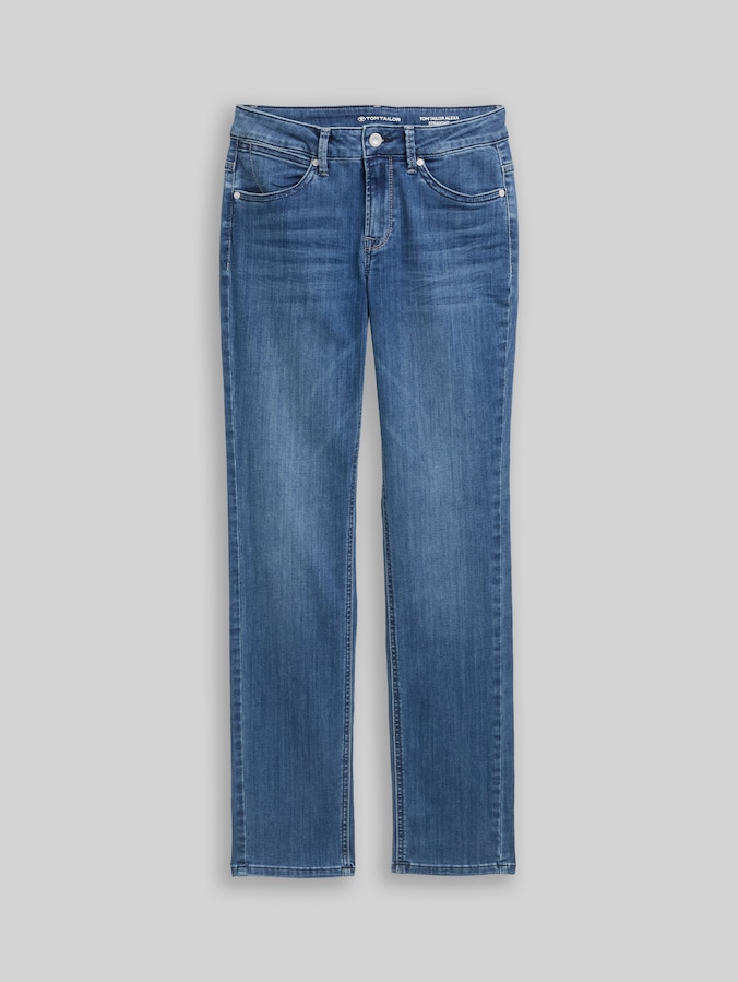Jean TTALEXA STRAIGHT par Women, mid stone wash denim