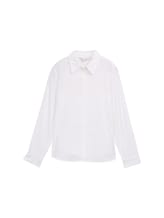 Geselecteerd, Overhemdblouse met linnen door Tom Tailor, wit