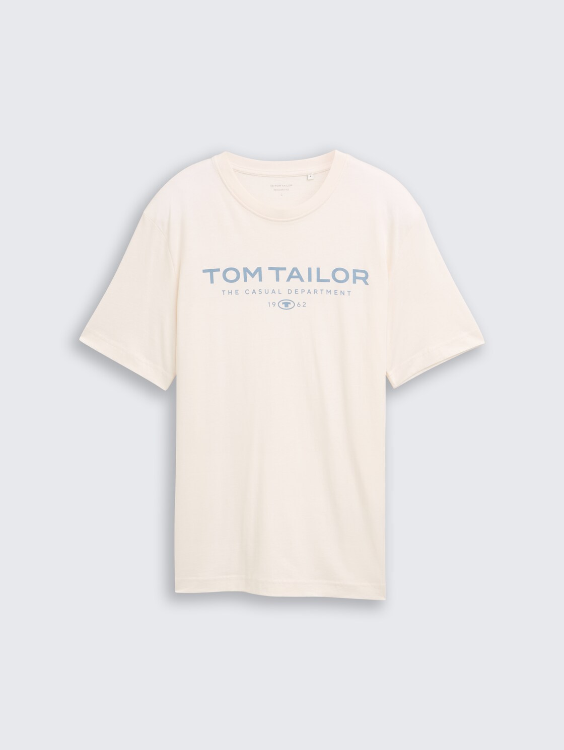 T-Shirt aus Baumwolle mit Logo-Print - Gardenia White - Vorder-Produkt-Ansicht