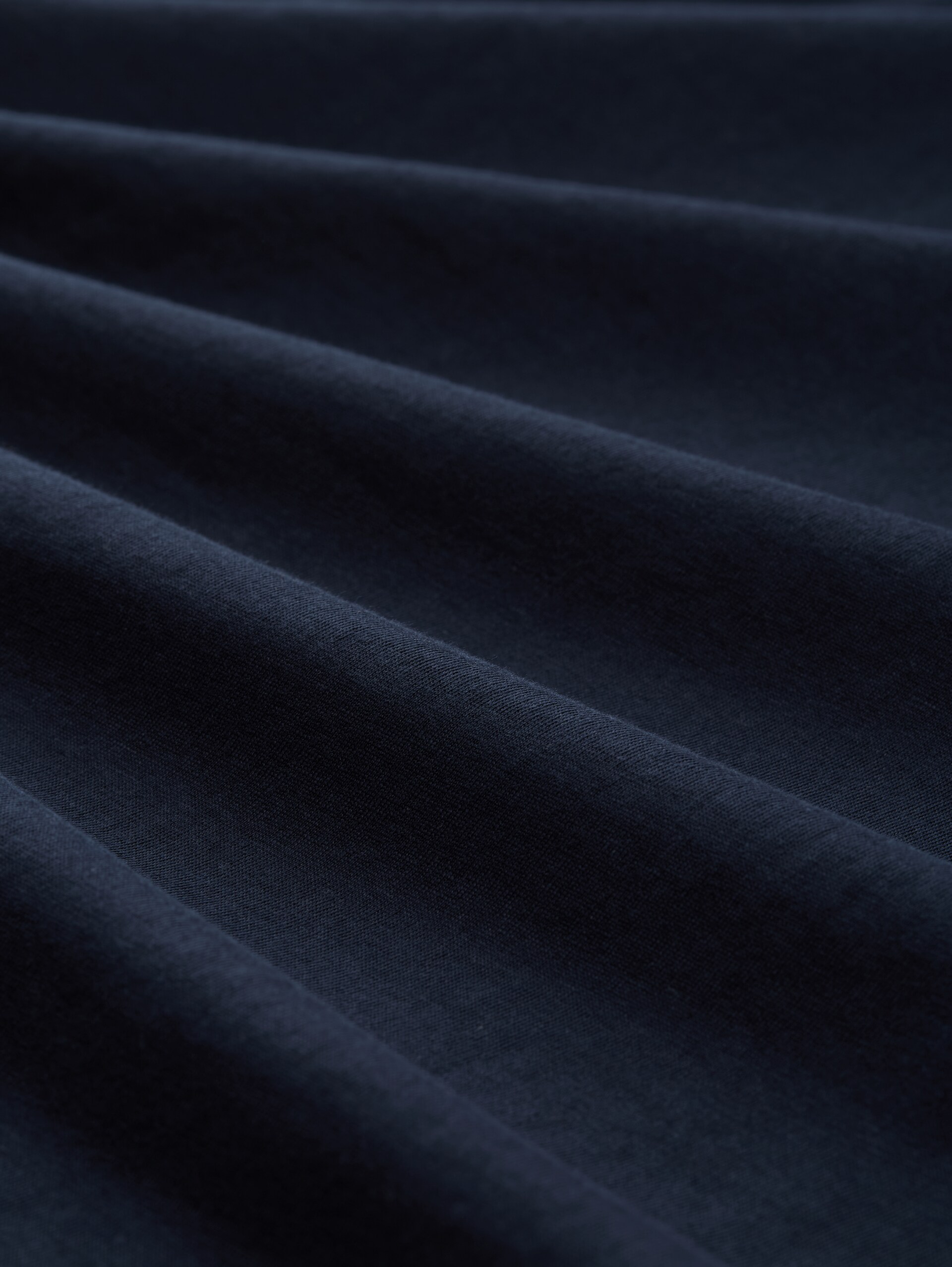 T-Shirt aus Baumwolle mit Logo-Print - sky captain blue - Material-Ansicht